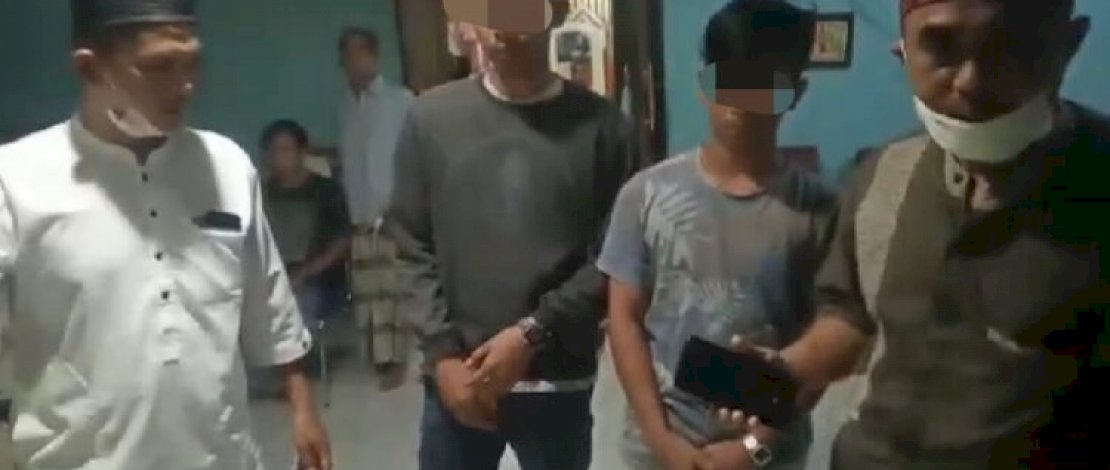 Tangkapan layar bocah dicekoki miras dan penangkapan dua pelaku.