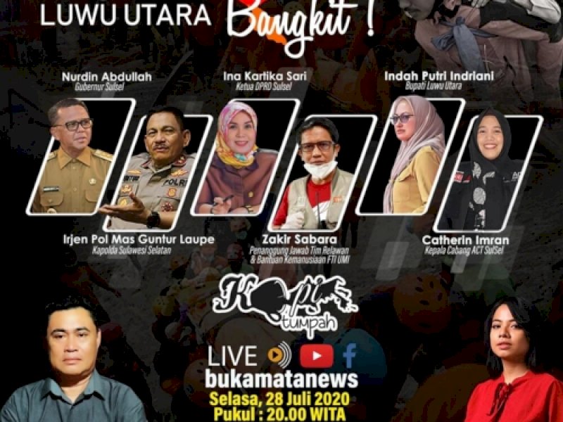 Gubernur Sulsel dan Bupati Lutra Jadi Narasumber Diskusi 'Masamba Bangkit' di Bukamatanews