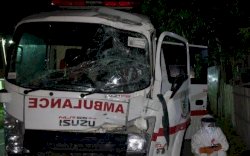 Pulang dari Antar Pasien Covid-19 ke Makassar, Ambulans Tabrak Truk di Jeneponto