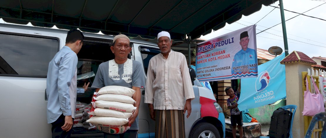 Dapur Berkah Gelora Solusi Pertama Korban Banjir Medan