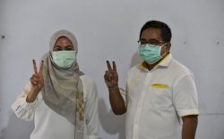 Habis Mencoblos IDP Asik Santap Pecel