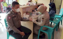 Personil Satlantas Polres Gowa Jalani Rapid Test, Ada yang Ditemukan Reaktif