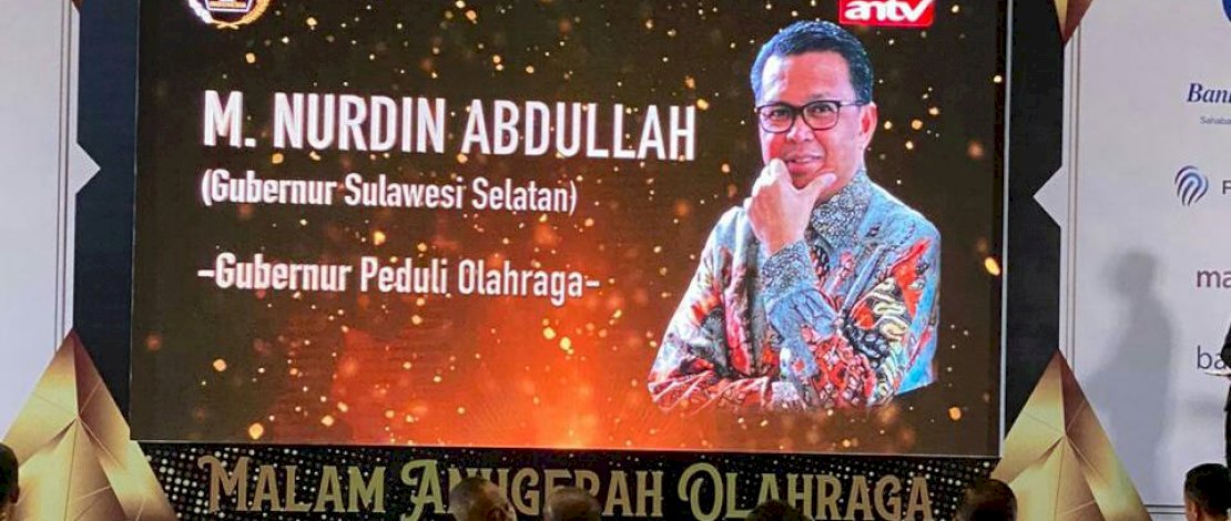 Nurdin Abdullah Raih Penghargaan Gubernur Peduli Olahraga