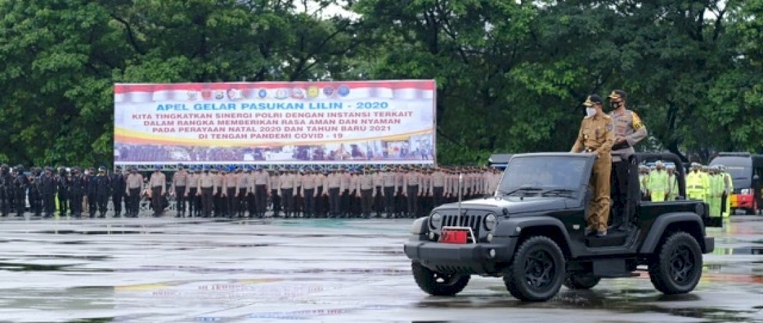 Gubernur Sulsel Lepas Tim Pengamanan Natal dan Tahun Baru