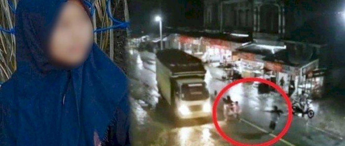 Korban dan rekaman CCTV insiden truk melindas kepala gadis Aceh itu.