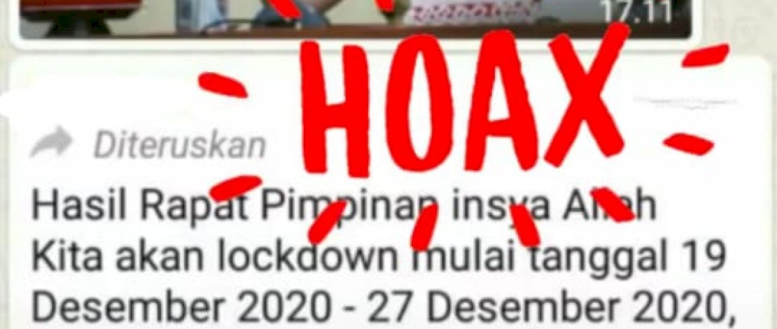 Info Gowa Lockdown Besok Hoax