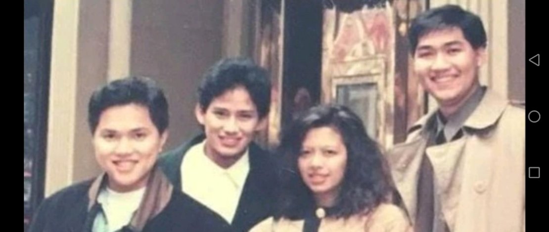 Dari kiri, Erick Thohir, Sandiaga Uno, Nur Asia Uno dan M Lutufi.