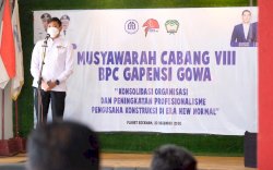 Adnan Harap Gapensi Lahirkan Program yang Berkontribusi Terhadap Pembangunan di Gowa