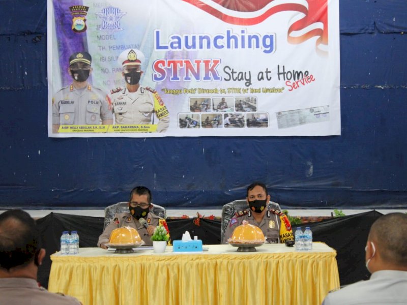 Hindari Kerumunan, Polres Parepare Luncurkan STNK Stay At Home Service