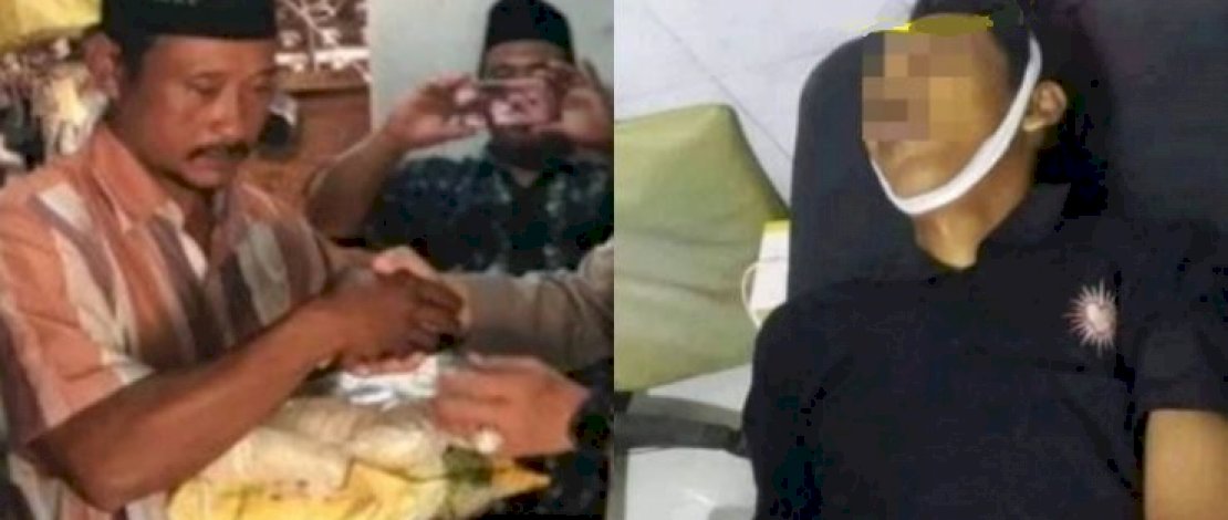 Jenazah Anggi yang menjadi korban perampokan (kanan). Keluarga korban mendapatkan santunan. 