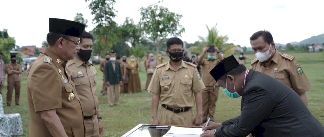 Suasana pelantikan pejabat di lingkup Pemkab Luwu.