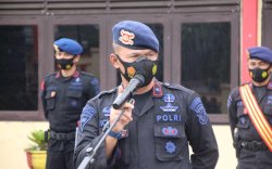 Cek Kesiapan Pam Tahun Baru 2021, Danyon C Pelopor Pimpin Apel Kesiapsiagaan di Mako