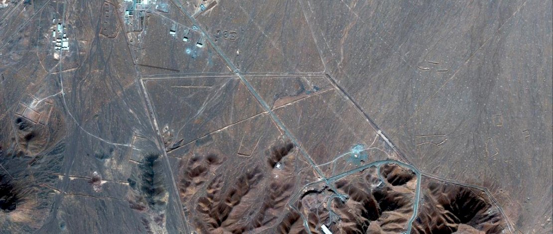 Situs nuklir Fordo Iran. (Maxar Technologies via AP)