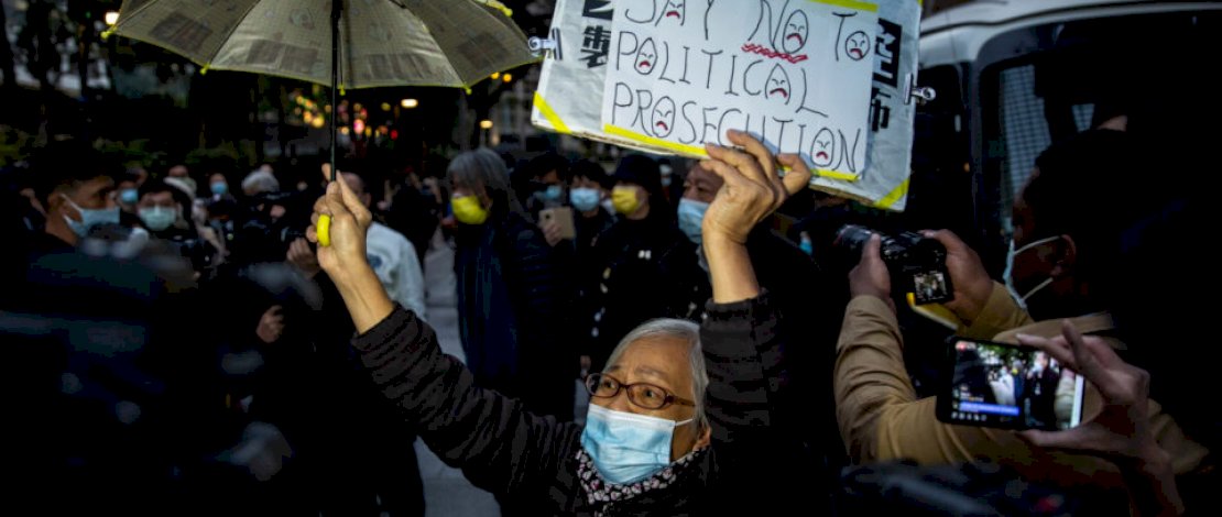 Aktivis prodemokrasi Hong Kong dikenal yang dengan nama Grandma Wong. (Foto: Getty)