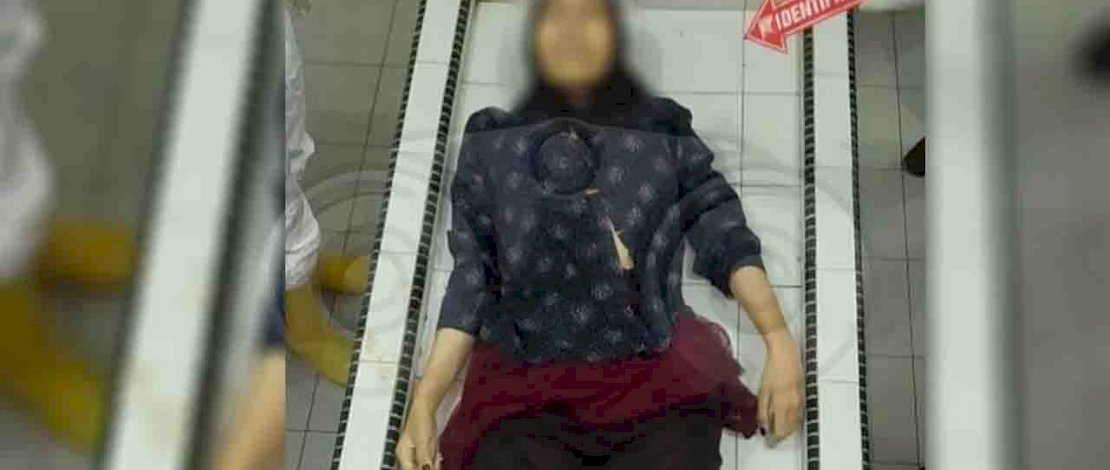 Tangkapan layar detik-detik korban sebelum ditemukan tewas di halaman masjid.