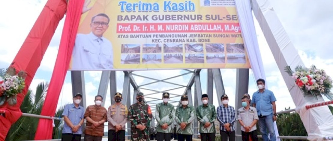 Dulu Menyeberang Mappincara, Warga Cenrana Bone Kini Nikmati Jembatan