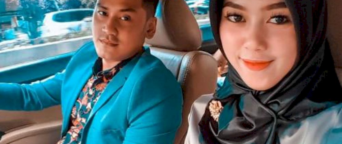 Okky Bisma dan istrinya, Aldha Refa.