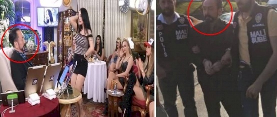 Harun Yahya didampingi gadis-gadis Kittens, dalam sebuah acara televisi, dan saat ditangkap polisi Turki.