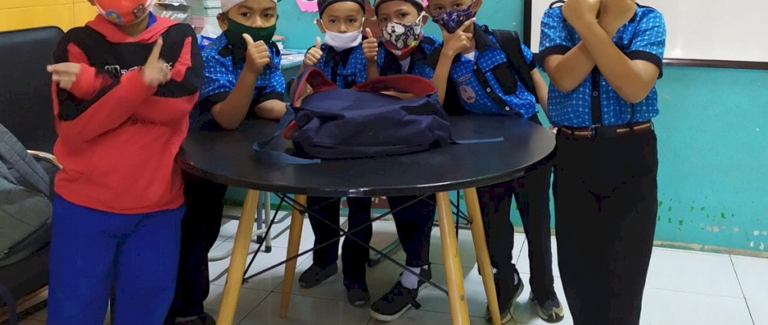 Suasana belajar di SD Islam Cendekia Makassar.