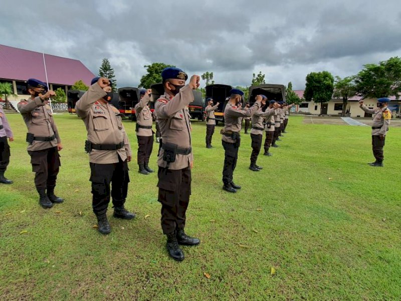 Batalyon C Pelopor Kirim 1 SST Personel Bantu Korban Gempa Sulbar