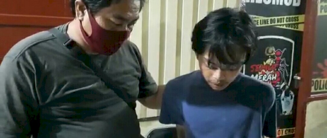 Pelaku penganiayaan terhadap karyawan SPBU Perintis samping UIM, ditangkap.