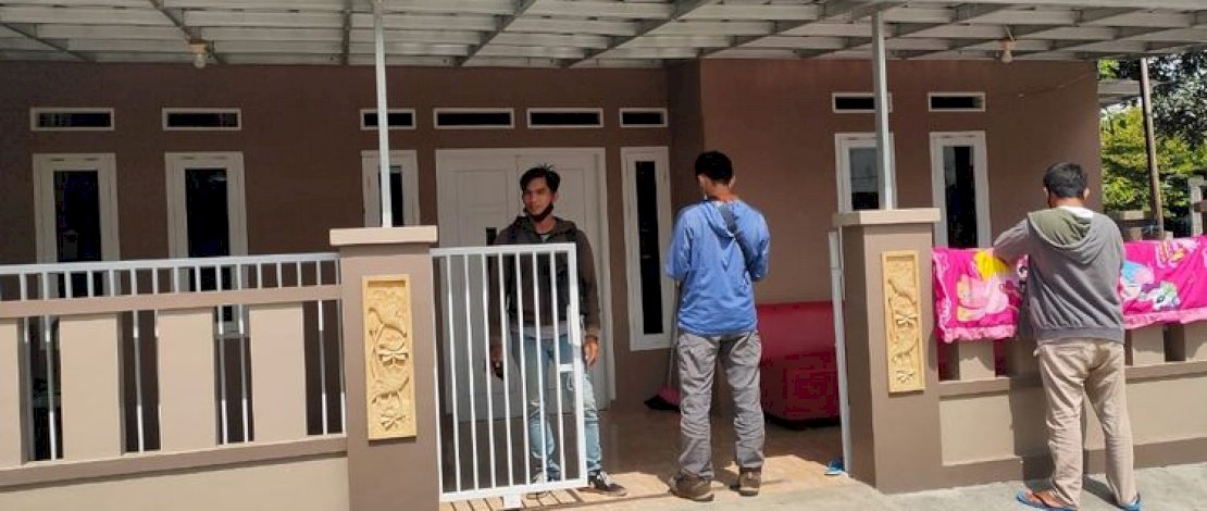 Rumah kontrakan korban di Banten, dibobol maling.