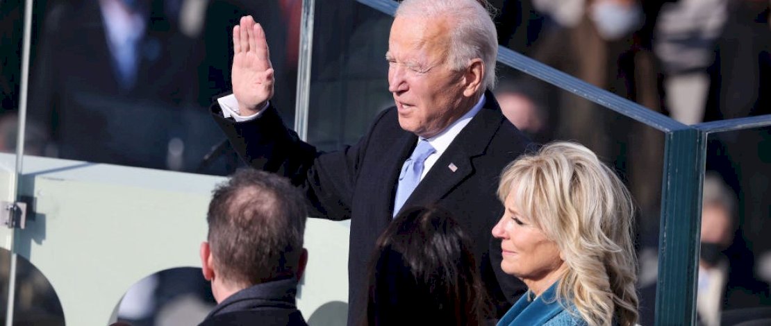 Joe Biden dilantik sebagai Presiden AS pada 20 Januari 2021 di Washington, DC. (Tasos Katopodis / Getty Images)
