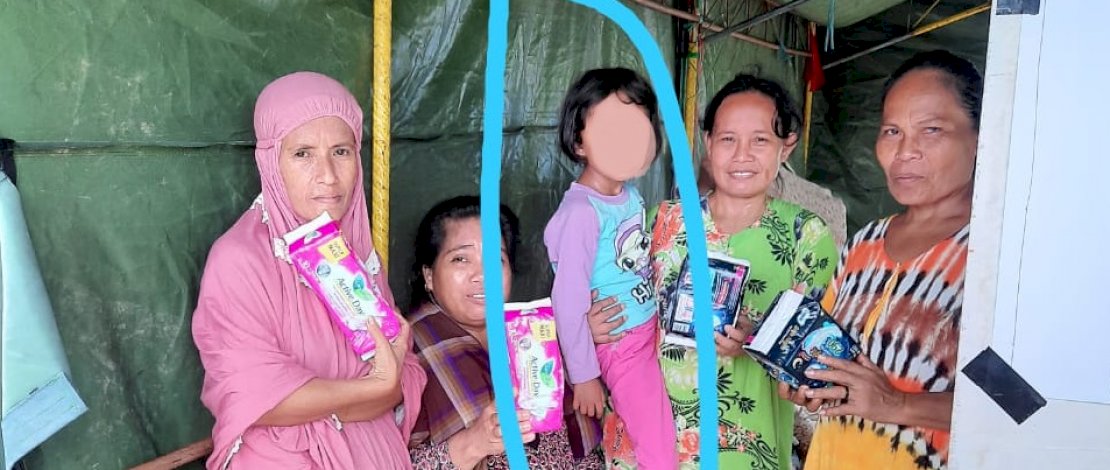 Pengungsi asal Desa Mekkatta, Kecamatan Malunda, Kabupaten Mejene, Sulbar di Tinambung, Polman. (Foto-foto: Relawan KOPEL Indonesia)