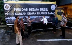 BPD PHRI dan IHGMA Sulsel Peduli Korban Gempa Sulbar