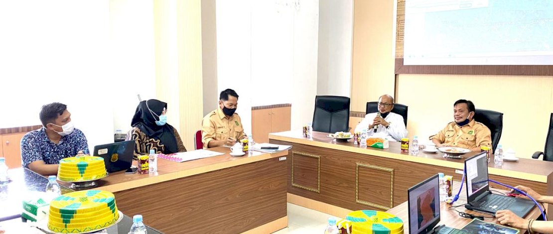 Suasana rakor tapal batas Pemkot Palopo dan Pemkab Luwu.