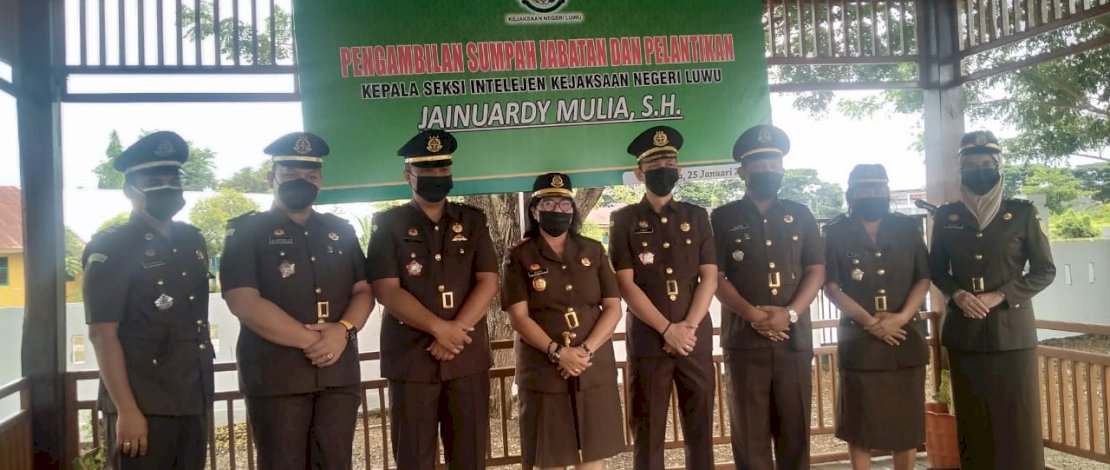 Lantik Kasi Intel Baru, Kajari Luwu: Saya Butuh Intelejen yang Tangguh