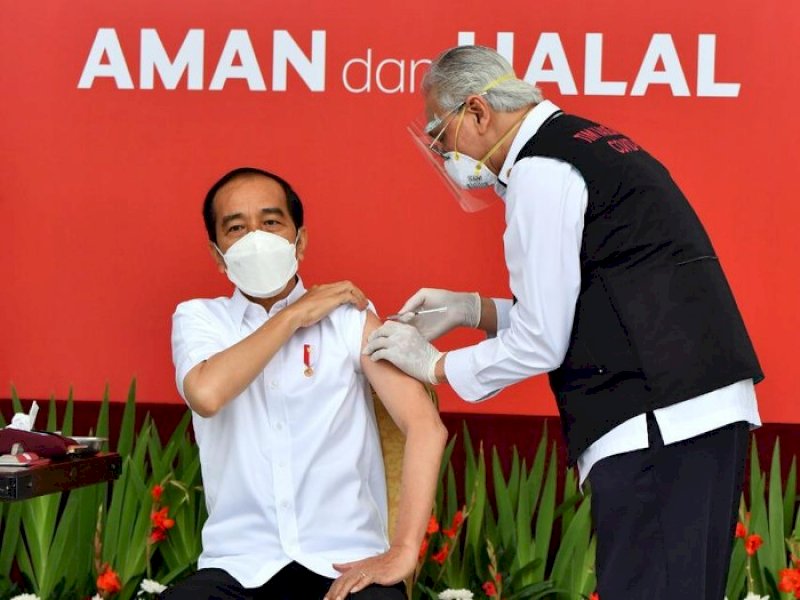 Besok, Jokowi kembali Disuntik Vaksin Covid-19