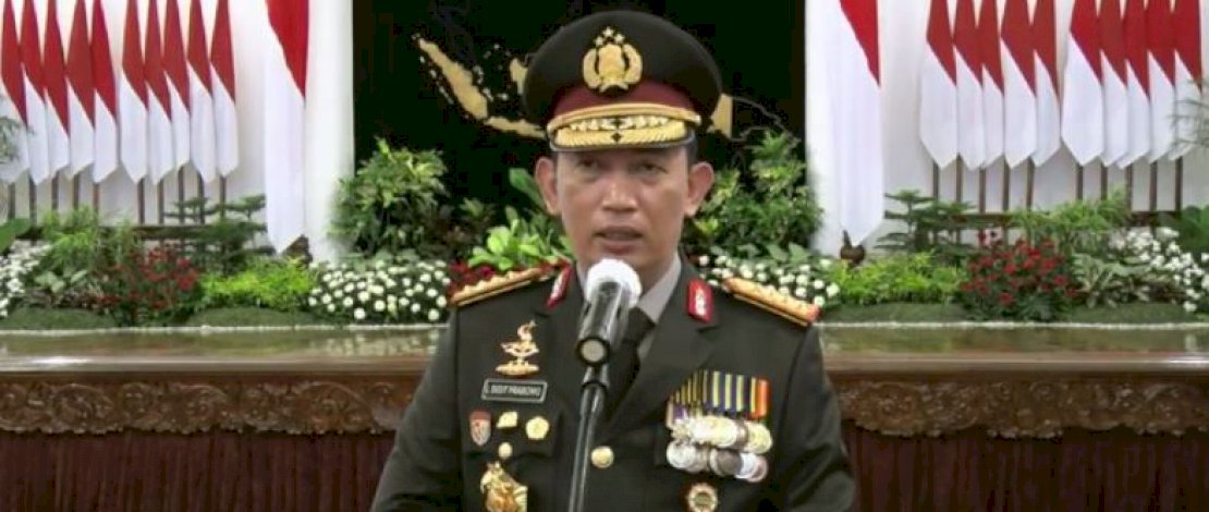 Jenderal Listyo Sigit Prabowo, usai dilantik sebagai Kapolri, Rabu, 27 Januari 2021.