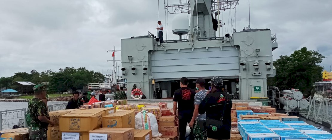 BANTU KORBAN GEMPA SULBAR. Dewan Pimpinan Pusat (DPP) Ormas Laskar 99 Bawakaraeng mengirim tim relawan 02 Macan Kebo untuk membantu TNI AL menangani logistik bantuan bencana alam di Sulbar
