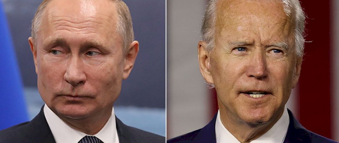 Presiden AS Joe Biden dan Presiden Rusia Vladimir Putin
