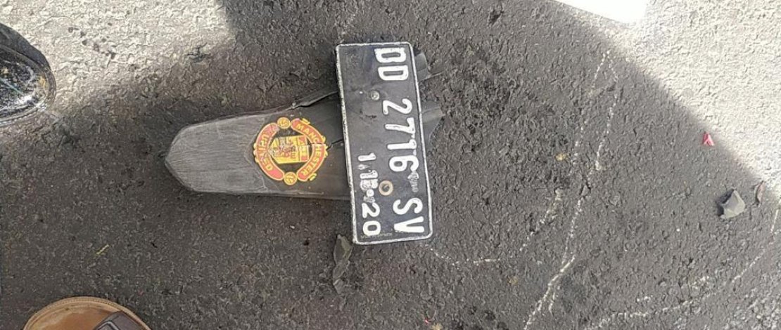 Lakalantas yang menewaskan seorang pengendara sepeda motor di Jl AP Pettarani, dekat flyover.