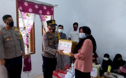 Peduli Korban Gempa Sulbar, Kapolres Gowa Kunjungi Pengungsi di Pallangga