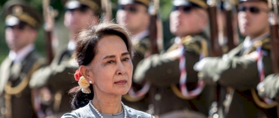 Pemimpin Myanmar Aung San Suu Kyi.(Foto: Martin Div&iacute;&scaron;ek / EPA)
