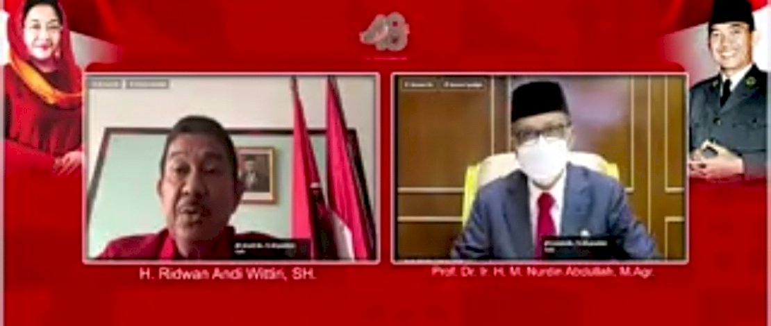 DPD PDI Perjuangan Sulsel Gelar Webinar Ketahanan Pangan