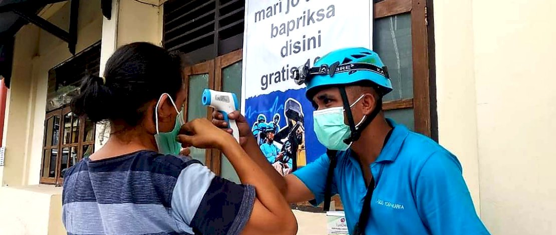 Petuga di Klinik Lapangan Partai Gelora di Sulut.