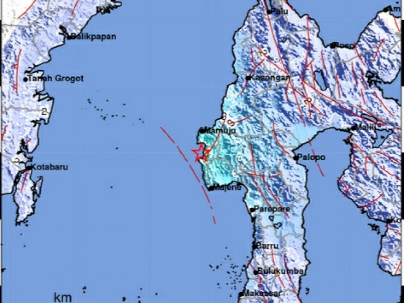 Gempa Berkekuatan 5,2 M kembali Goyang Majene dan Mamuju