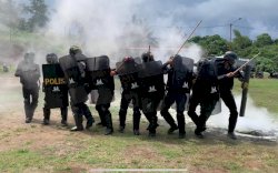 Personel Batalyon C Resimen 1 Pasukan Pelopor Asah Kemampuan di Lapangan Tembak Gegana Kelapa Dua