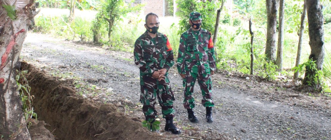 Dandim 1405/Mlts Tinjau Pelaksanaan Pra TMMD Tahun 2021