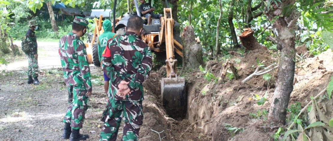 Dandim 1405/Mlts Tinjau Pelaksanaan Pra TMMD Tahun 2021