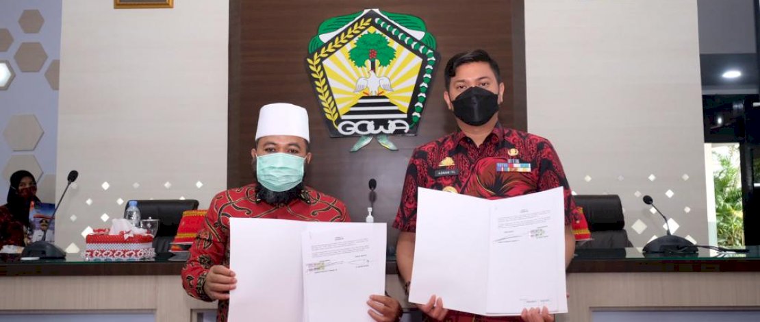 Kunjungan Wali Kota Bengkulu Helmi Hasan dan nyonya, diterima Bupati Gowa, Adnan Purichta Ichsan dan nyonya.