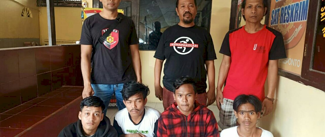 Sekap Lalu Perkosa Wanita Secara Bergilir, Lima Pemuda di Jeneponto Dibekuk Polisi