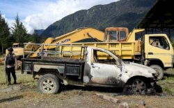 Baku Tembak dengan KKB Papua di Ilaga Seorang Prajurit TNI Terluka