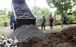 Tinjau Drainase di Area Ponpes Bahrul Ulum, Dandim Parepare Harap Selesai Tepat Waktu