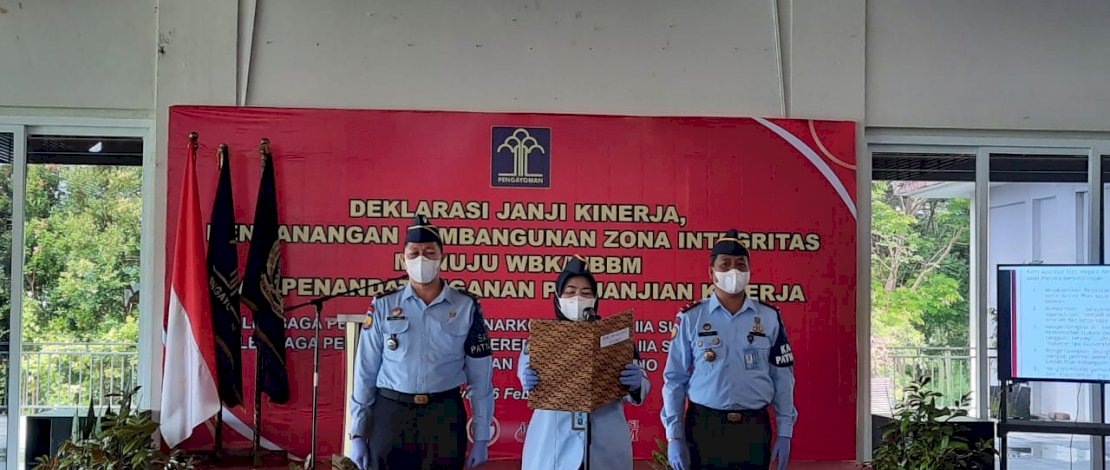 Deklrasi Janji Kinerja di Padivalley Golf Club, Kabupaten Gowa, Selasa (16/2/2021).