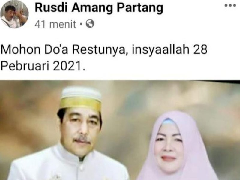 Foto Bupati Sidrap Diedit Ala Prewedding, Polisi Selidiki Motif Fotografer Ini